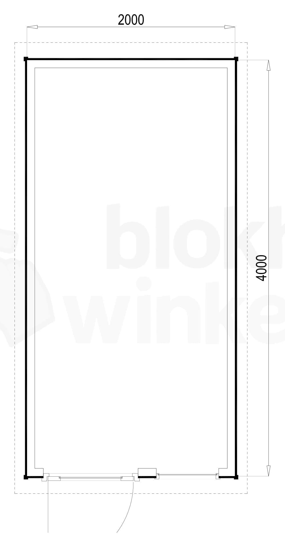 Plattegrond Columbus 200x400