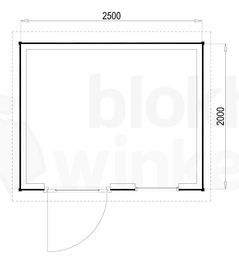 Plattegrond Columbus 250x200
