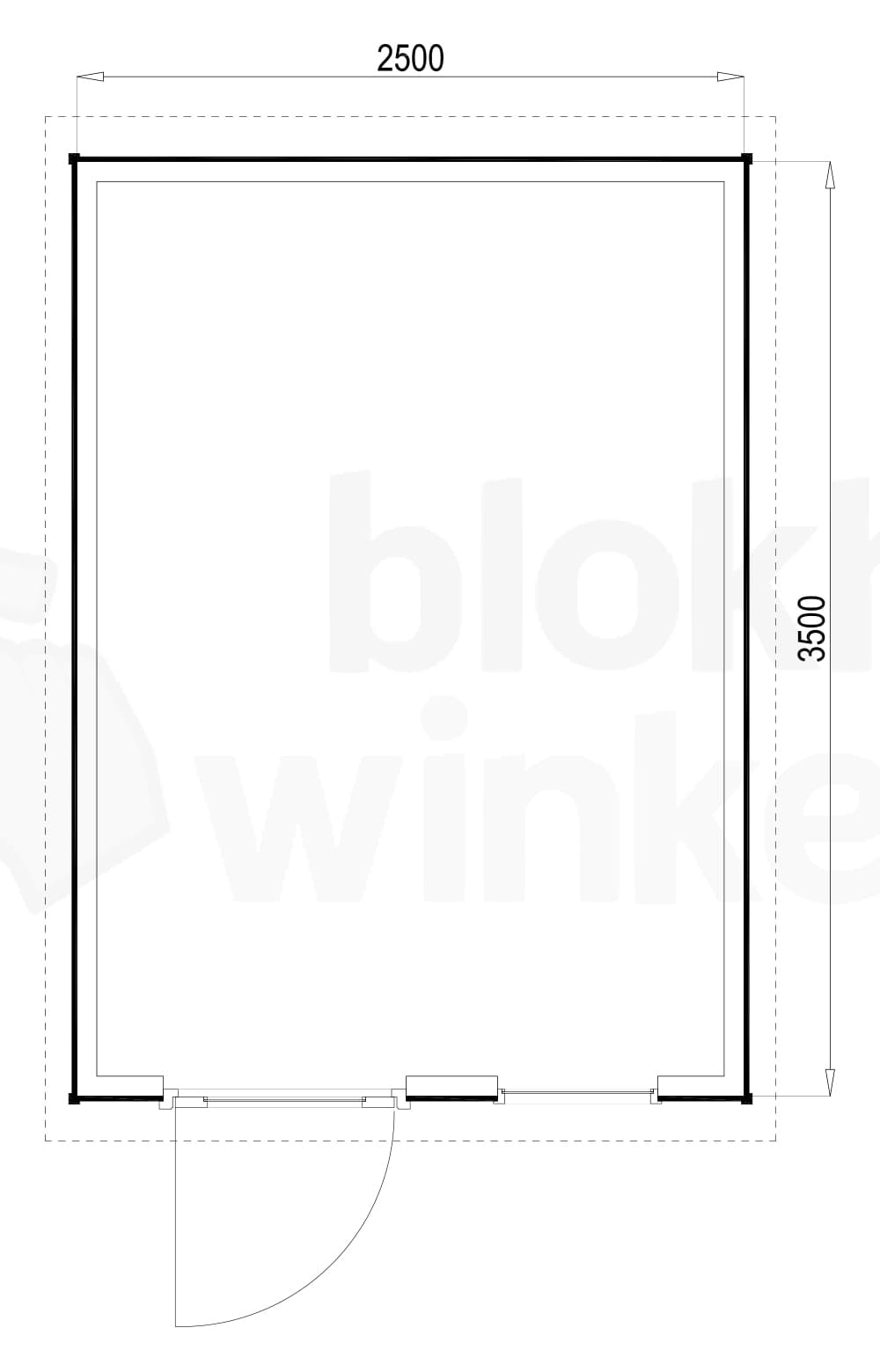 Plattegrond Columbus 250x350
