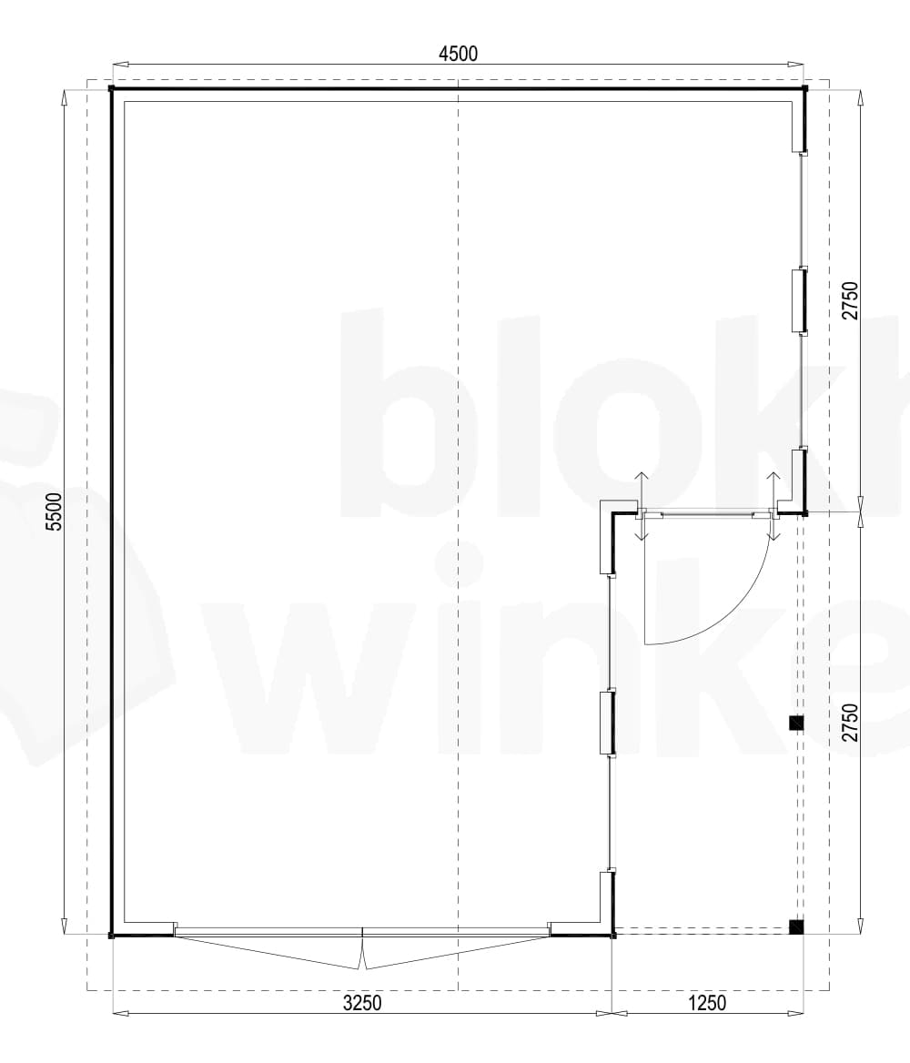 Plattegrond Huntsville 450x550