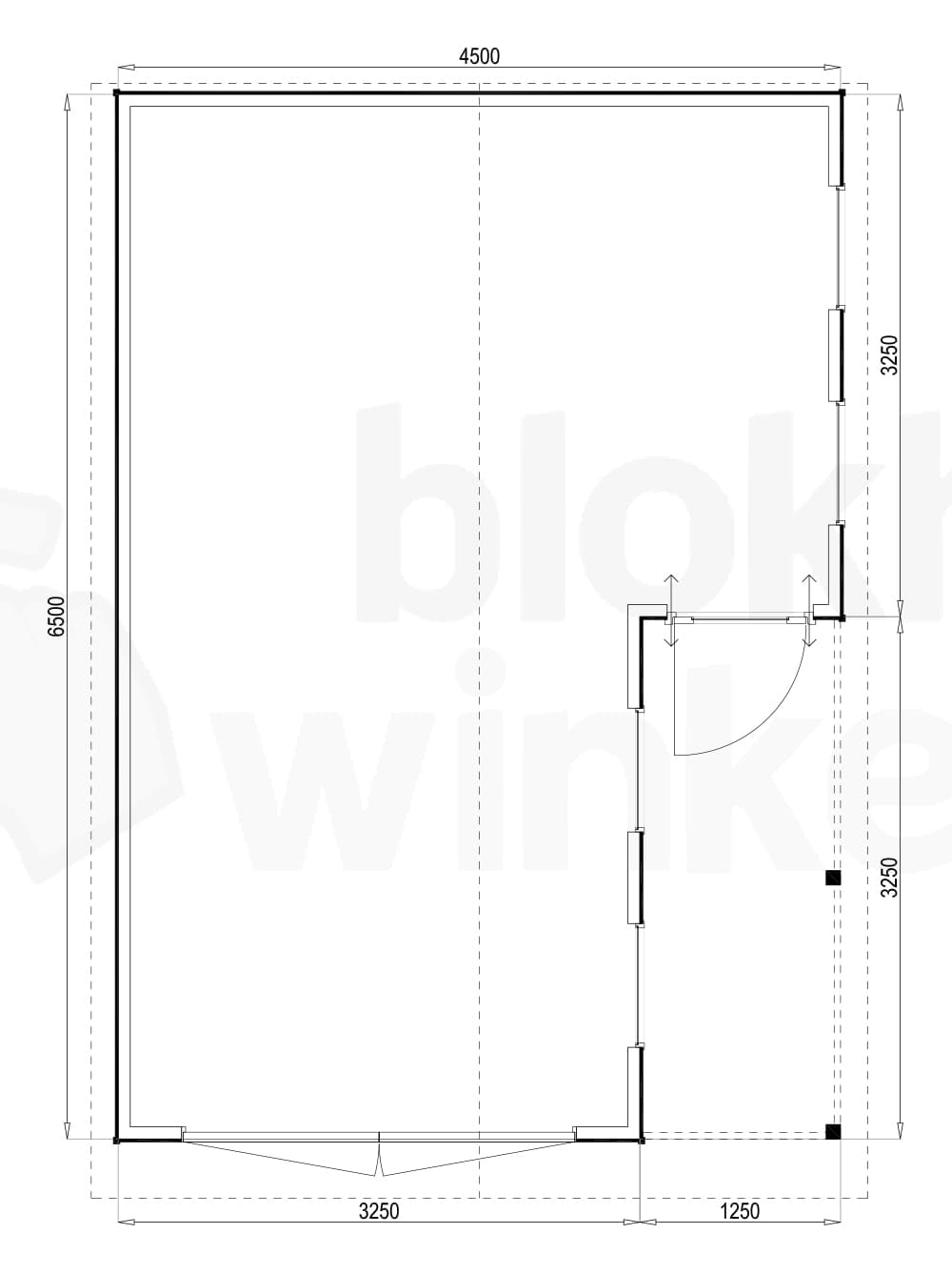 Plattegrond Huntsville 450x650