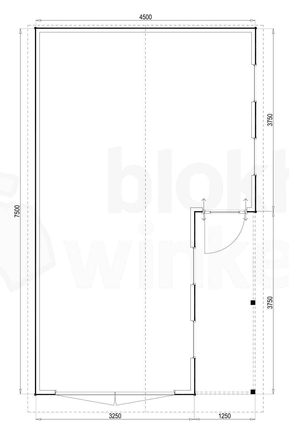 Plattegrond Huntsville 450x750