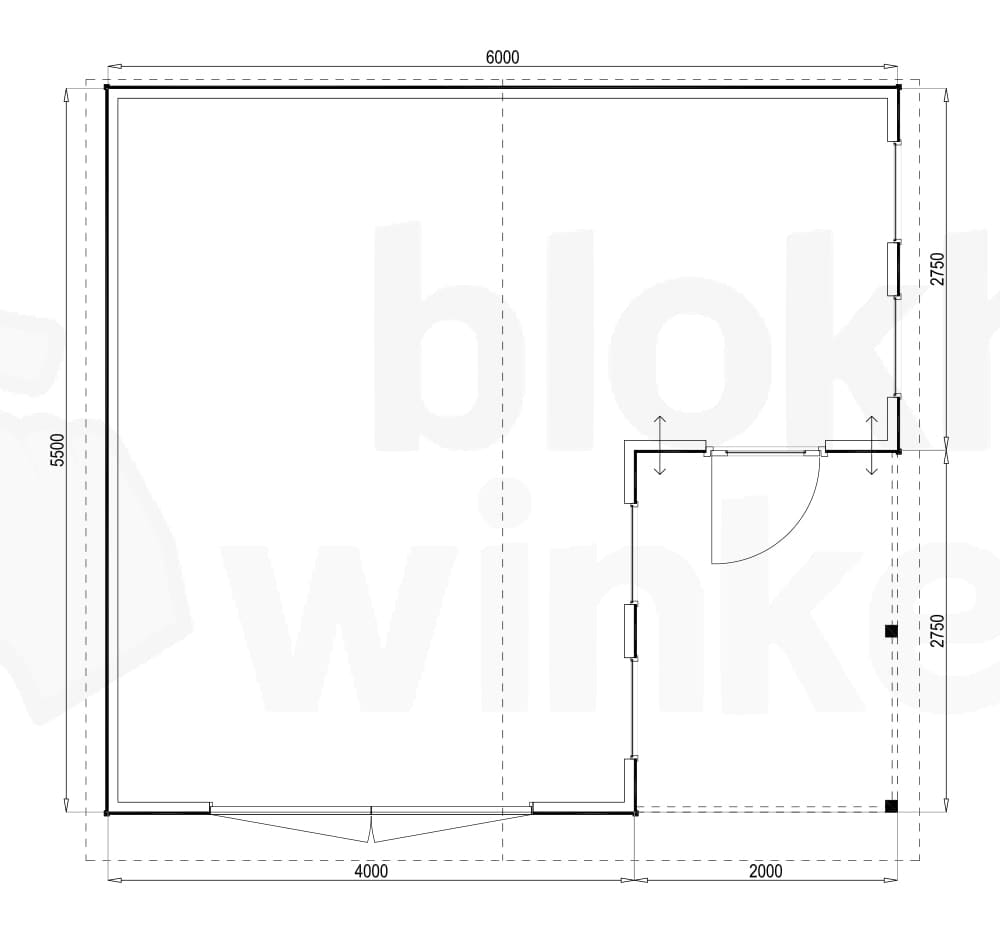 Plattegrond Huntsville 600x550