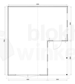Plattegrond Woodford houtskeletbouw garage Huntsville 600x700
