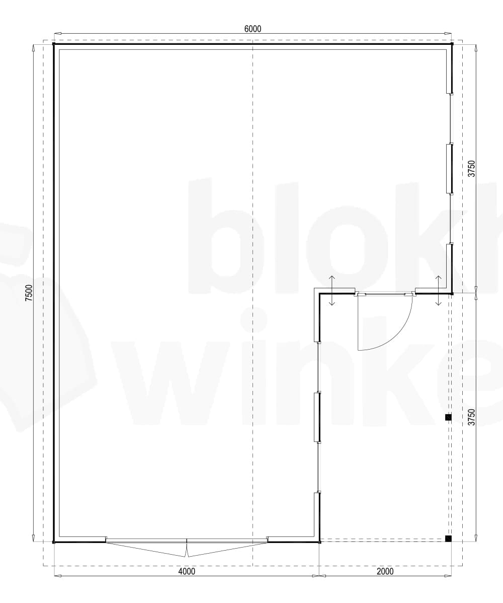 Plattegrond Huntsville 600x750