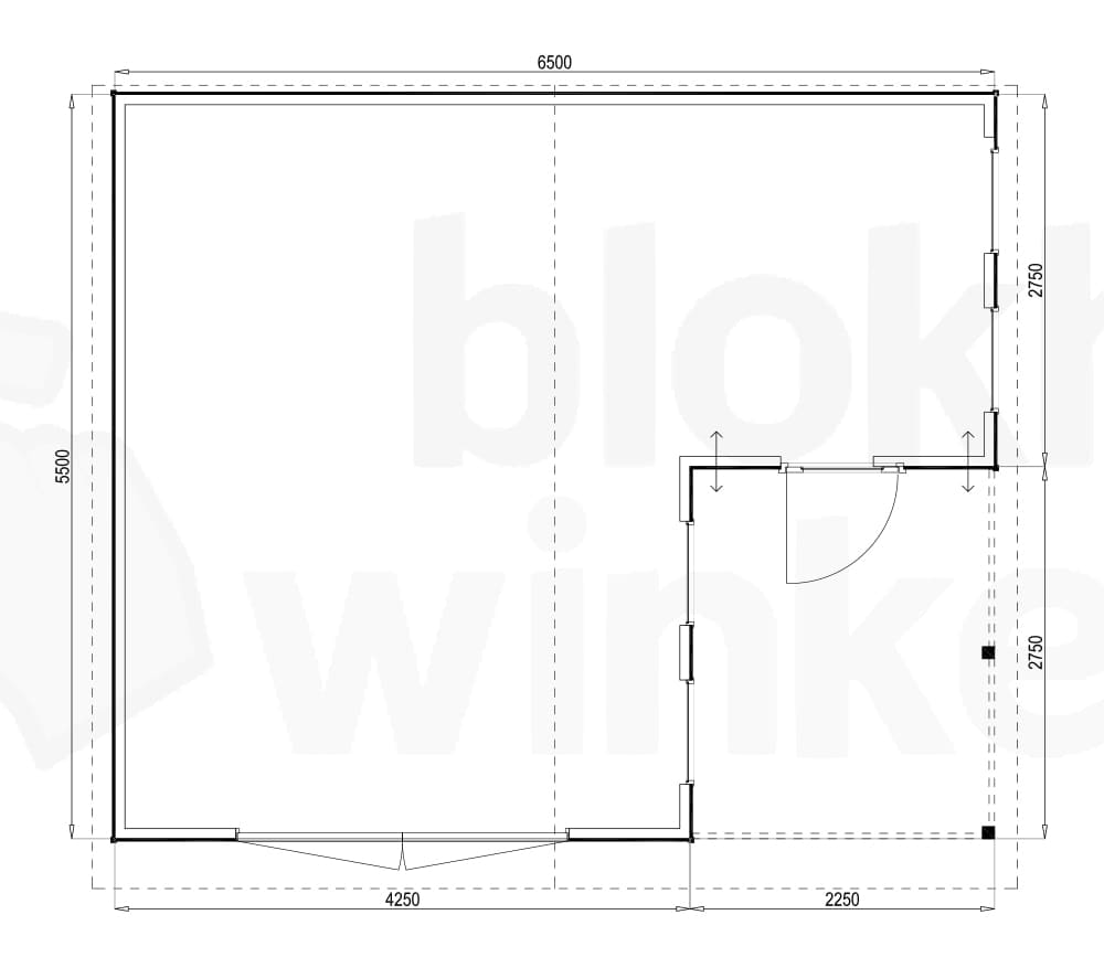 Plattegrond Huntsville 650x550