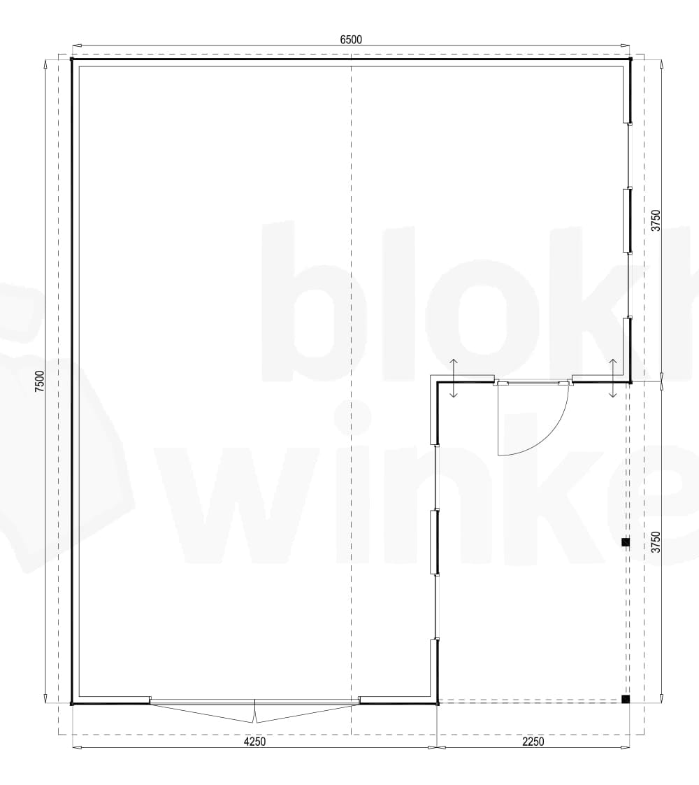 Plattegrond Huntsville 650x750