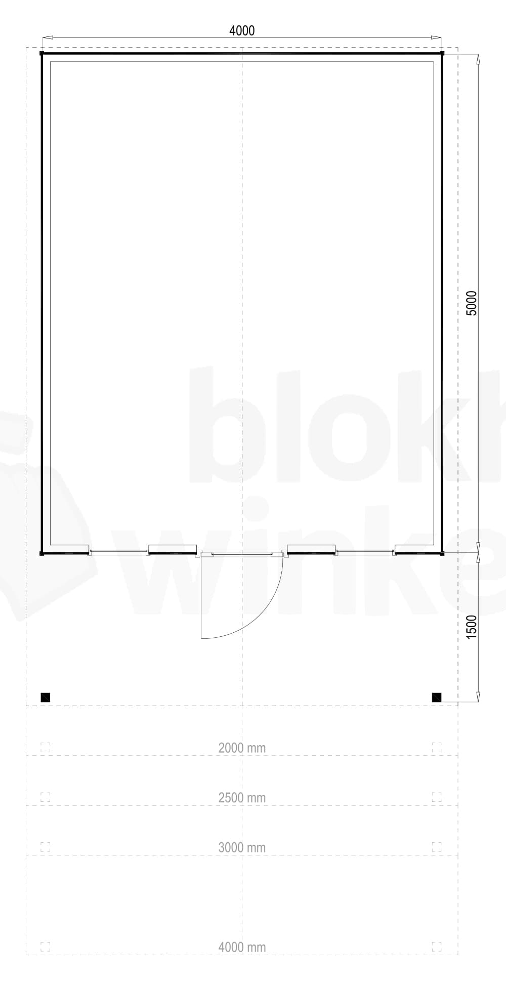 Plattegrond Kansas City 400x500