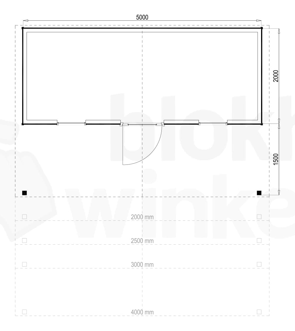 Plattegrond Kansas City 500x200