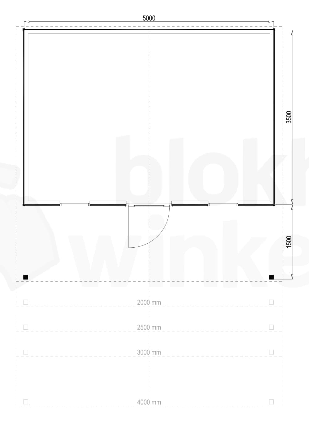 Plattegrond Kansas City 500x350