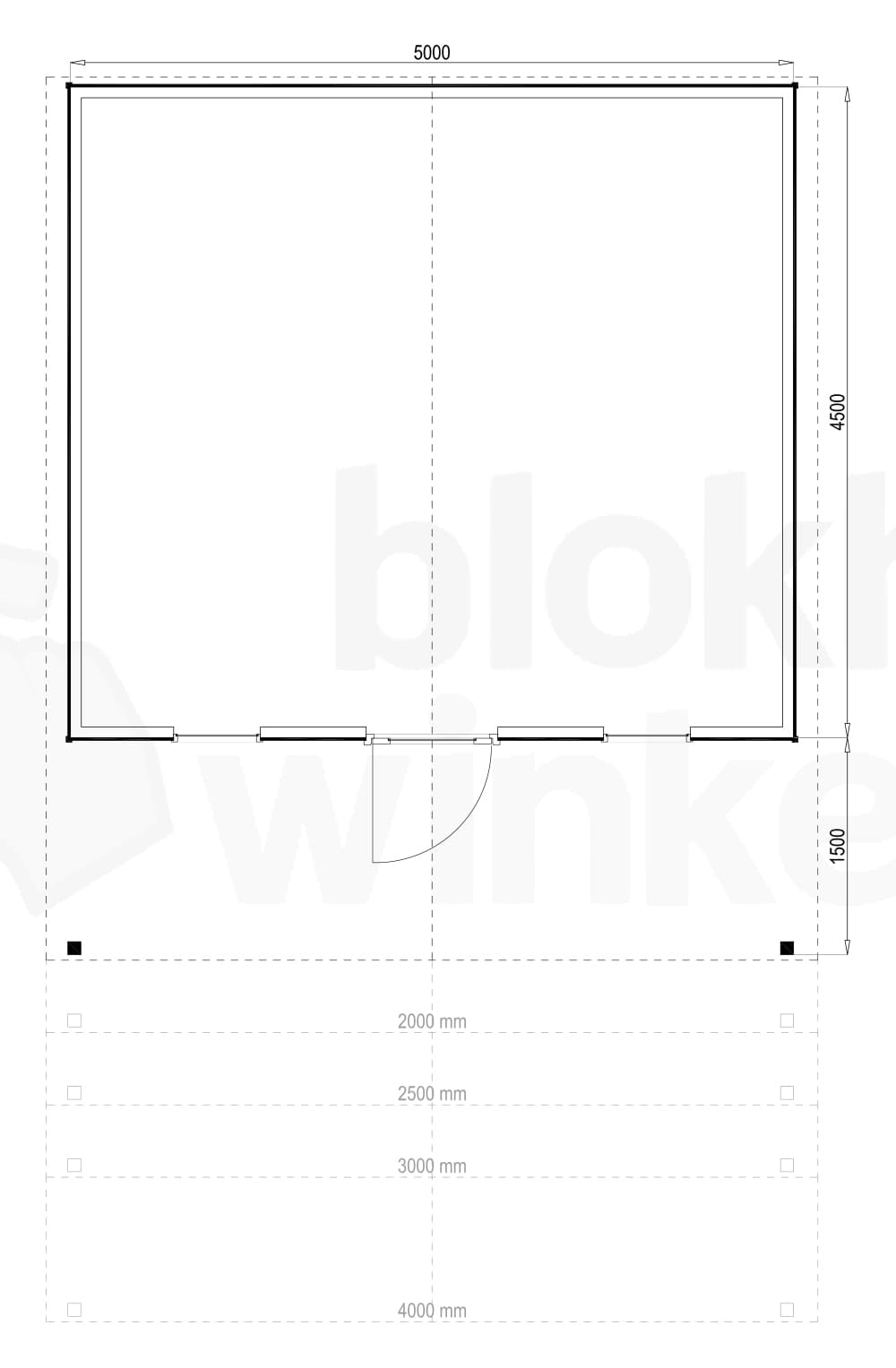 Plattegrond Kansas City 500x450