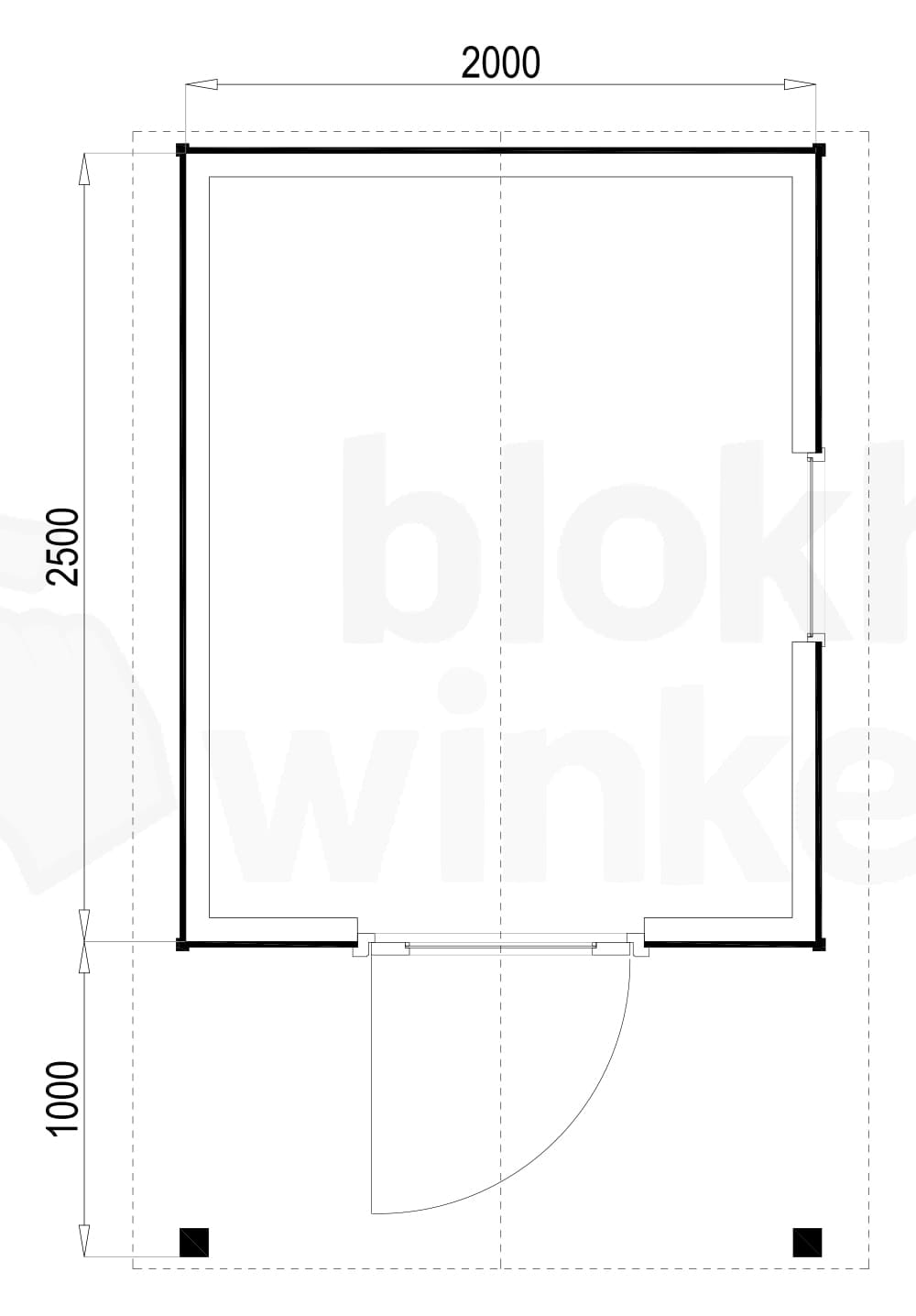 Plattegrond Lexington 200x250
