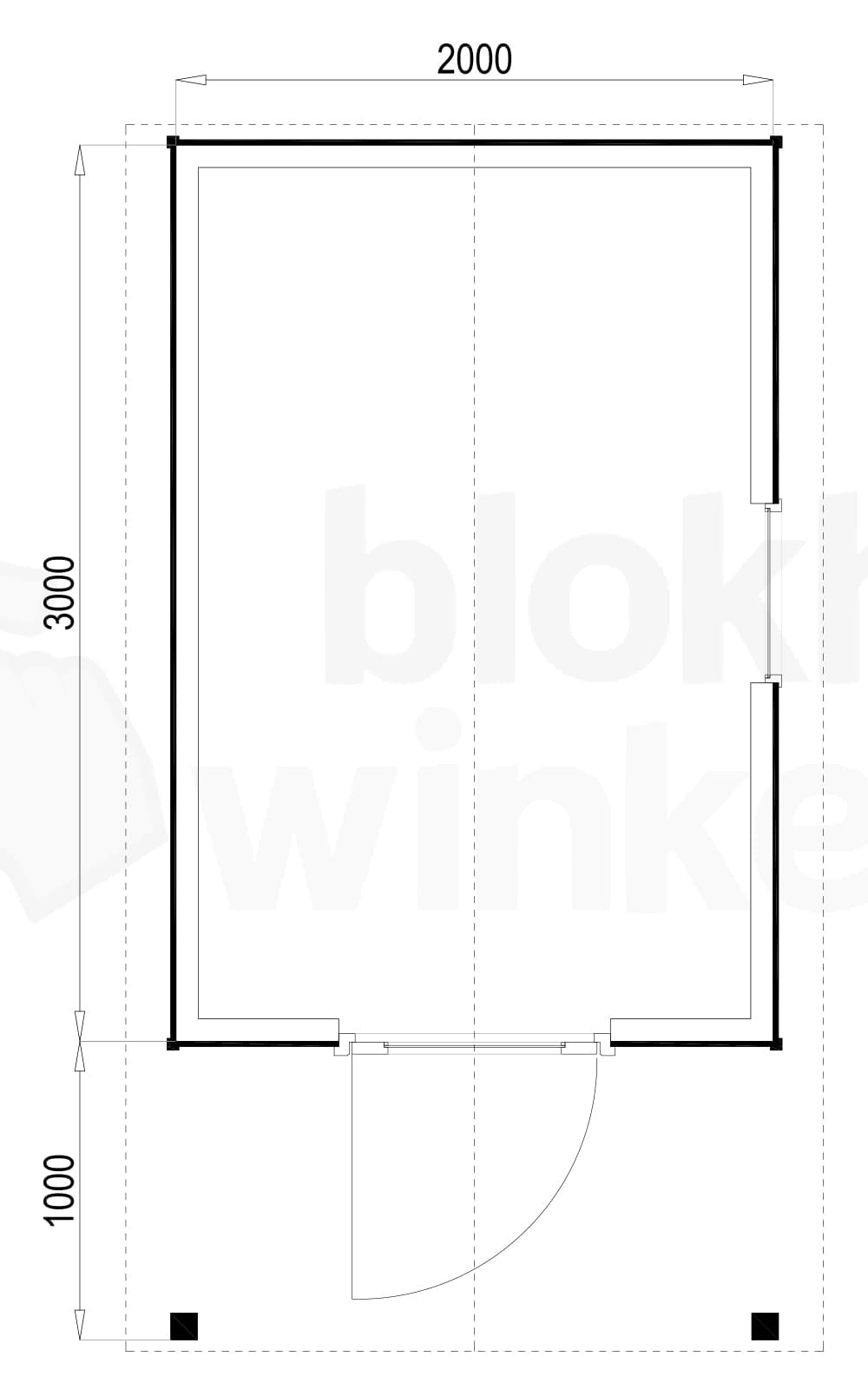Plattegrond Lexington 200x300