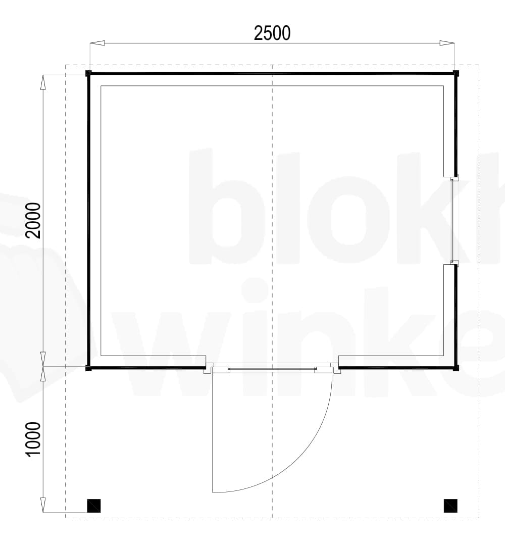 Plattegrond Lexington 250x200
