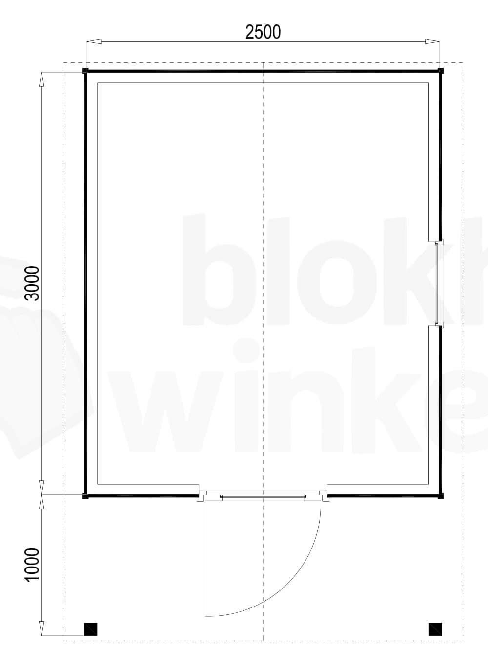 Plattegrond Lexington 250x300