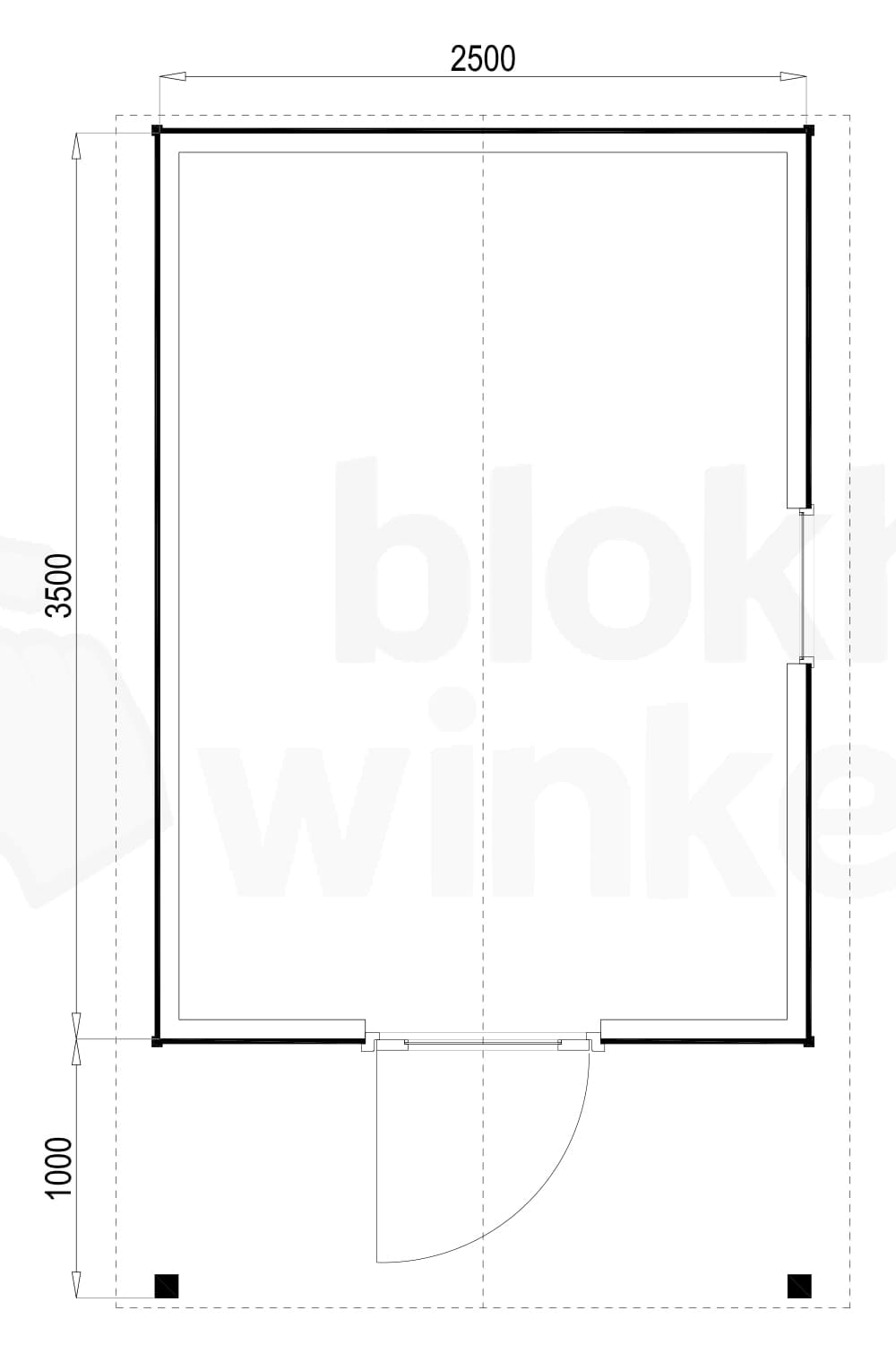 Plattegrond Lexington 250x350