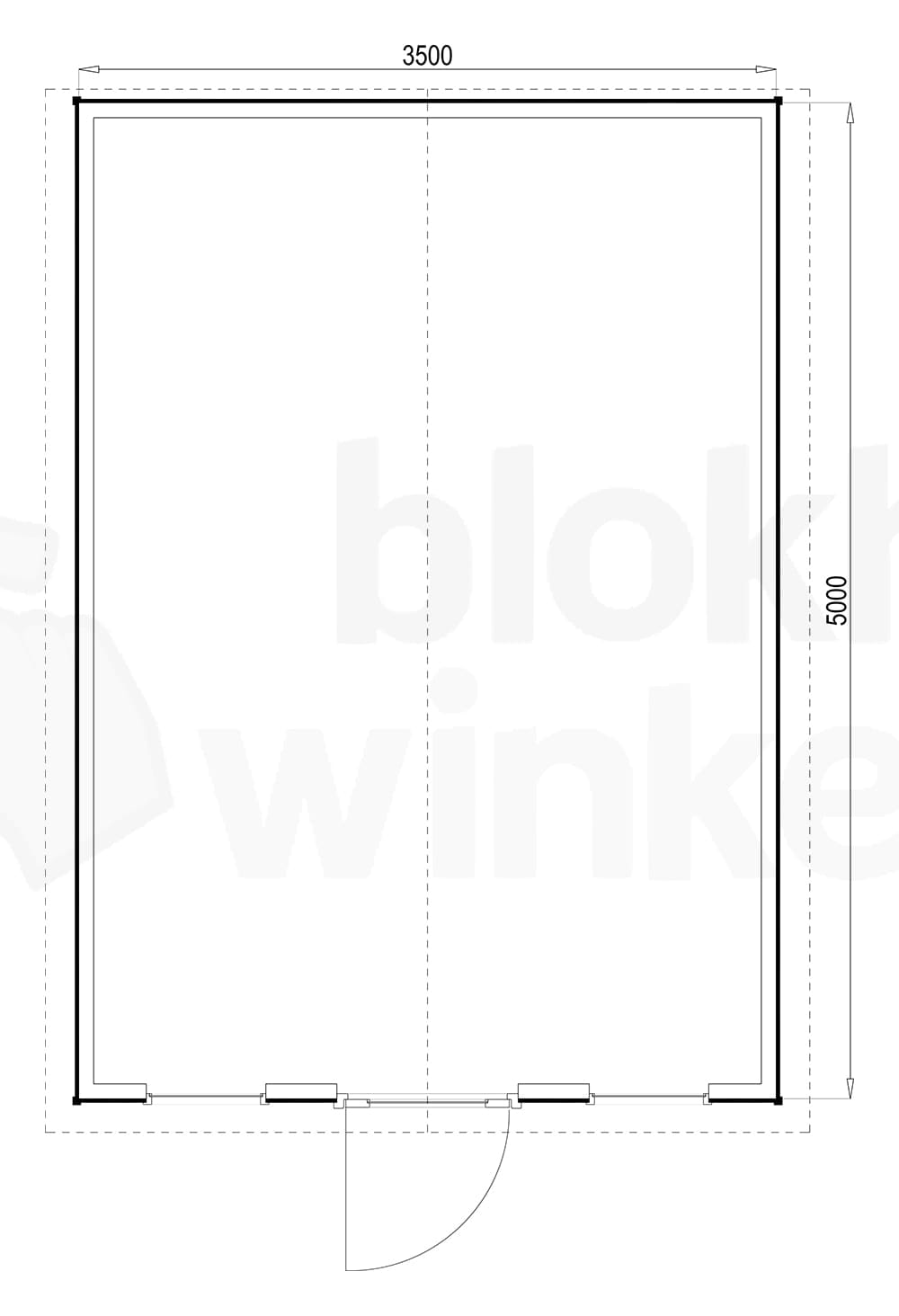 Plattegrond Louisville 350x500