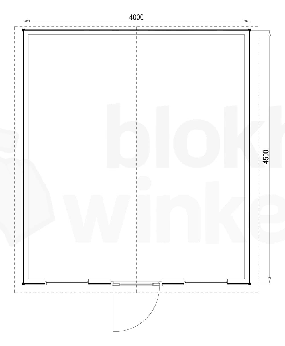 Plattegrond Louisville 400x450