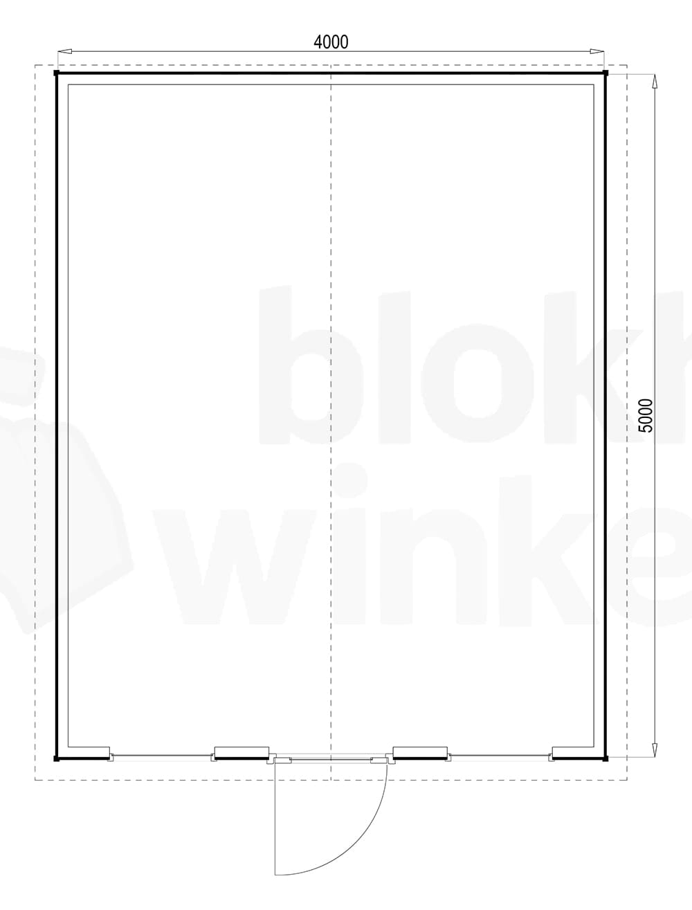Plattegrond Louisville 400x500