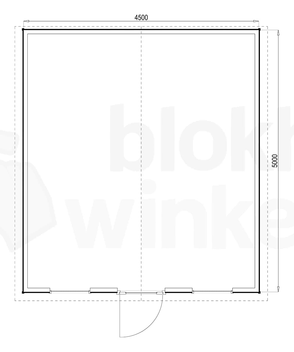 Plattegrond Louisville 450x500