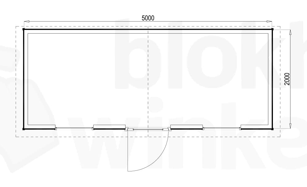 Plattegrond Louisville 500x200