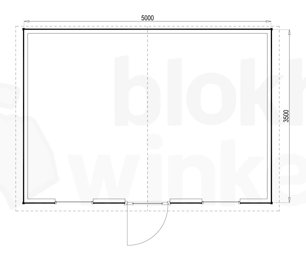 Plattegrond Louisville 500x350