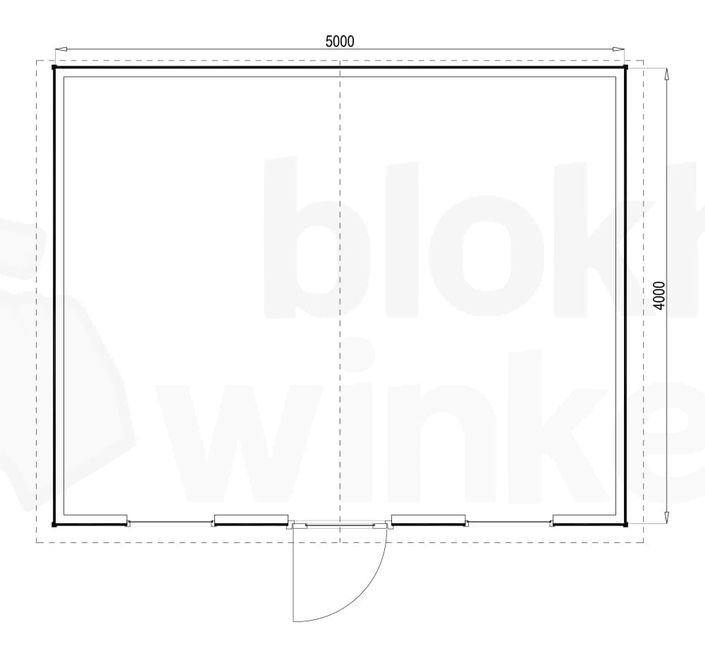 Plattegrond Louisville 500x400