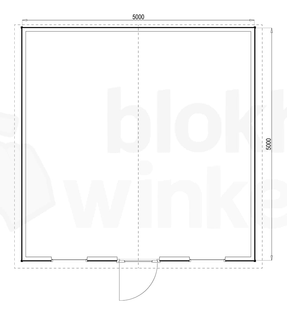 Plattegrond Louisville 500x500