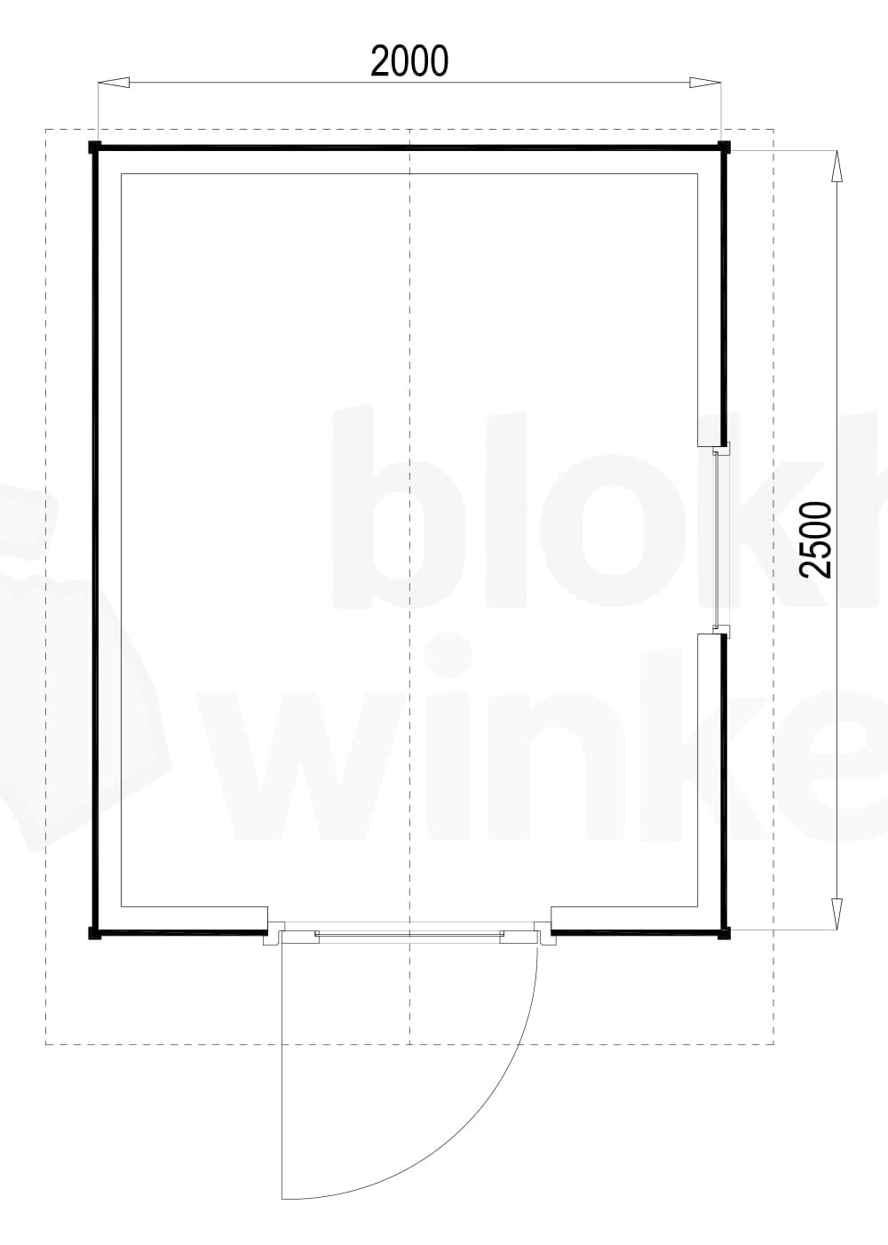 Plattegrond Portland 200x250