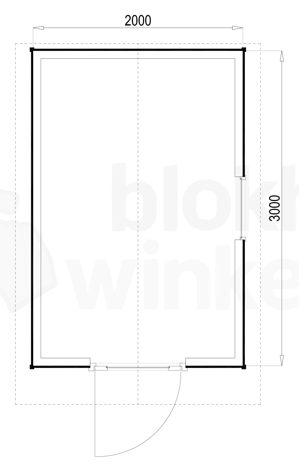 Plattegrond Portland 200x300