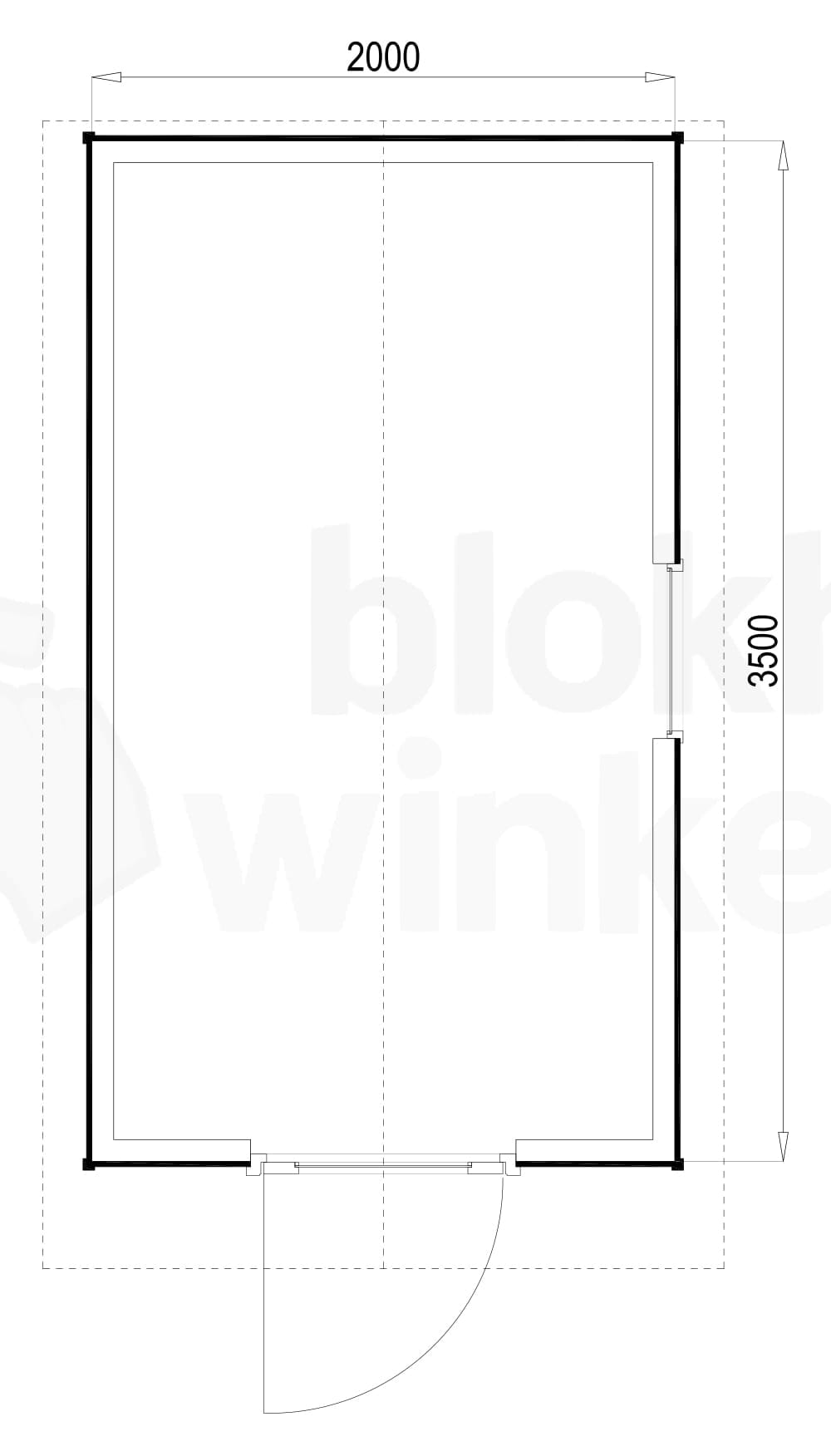 Plattegrond Portland 200x350