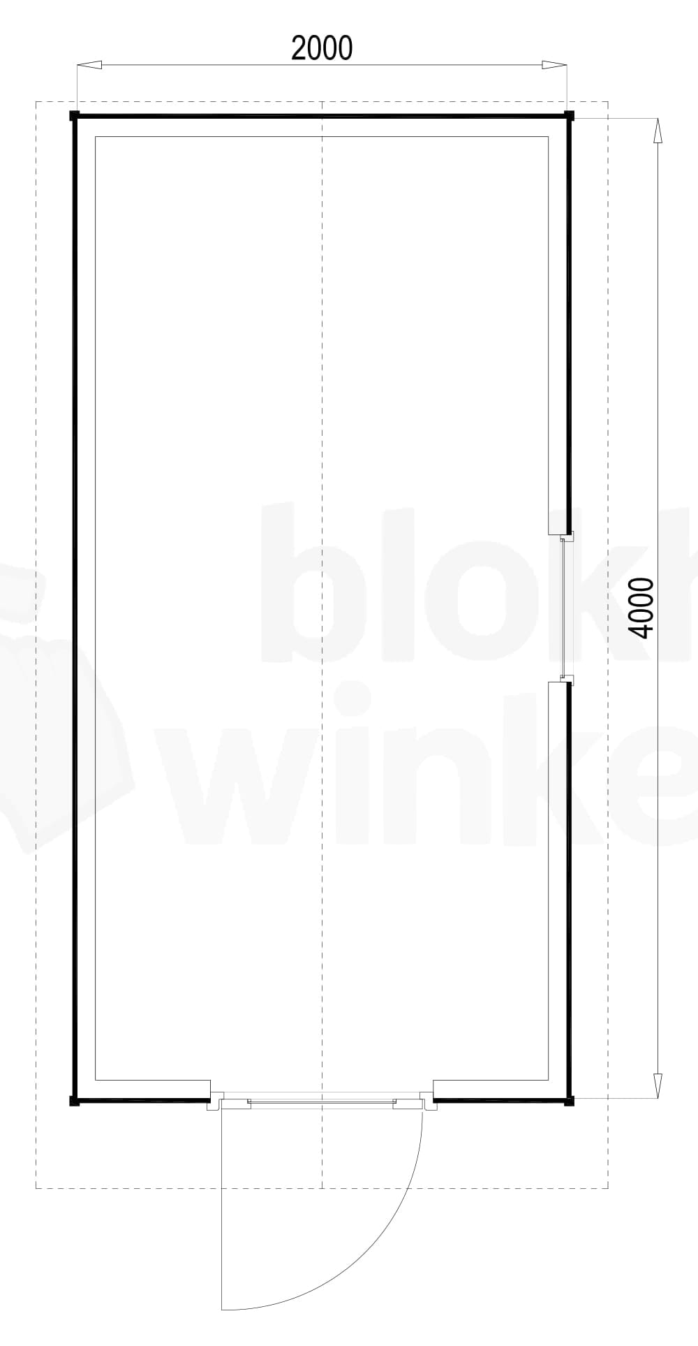 Plattegrond Portland 200x400