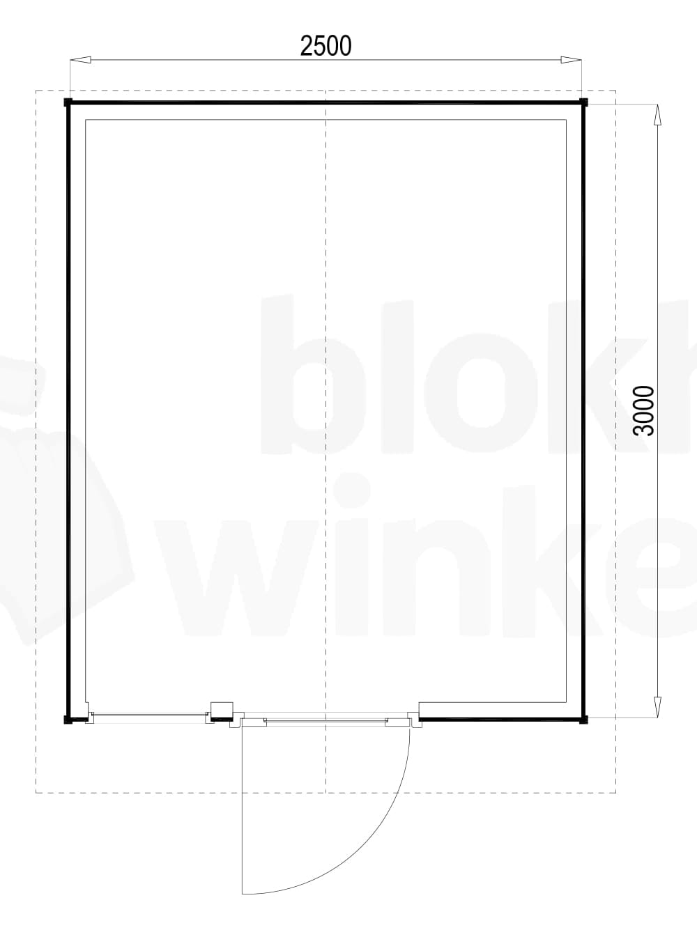 Plattegrond Portland 250x300
