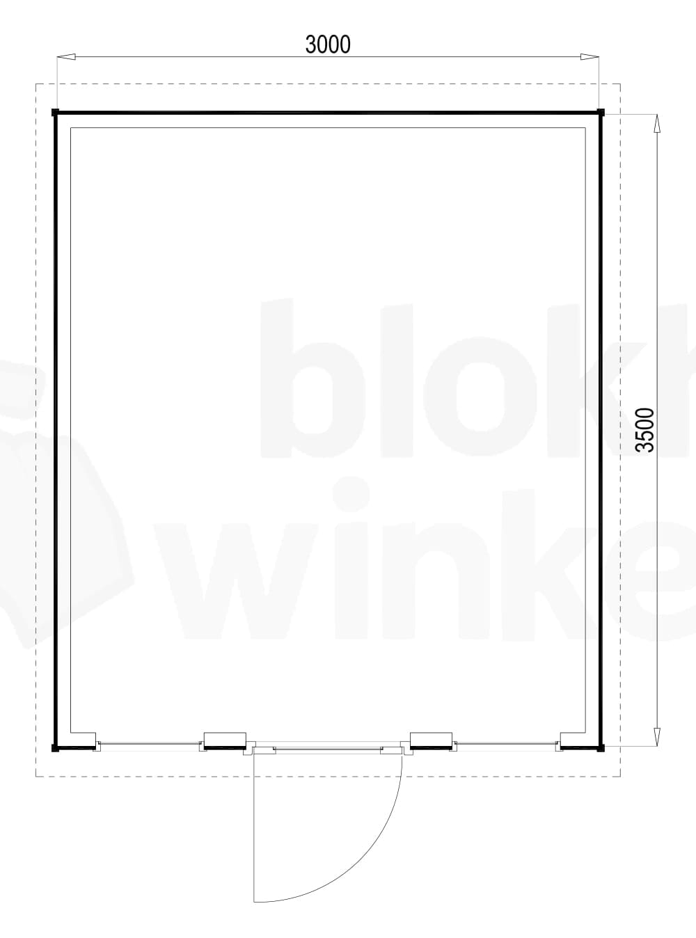 Plattegrond Prescott 300x350