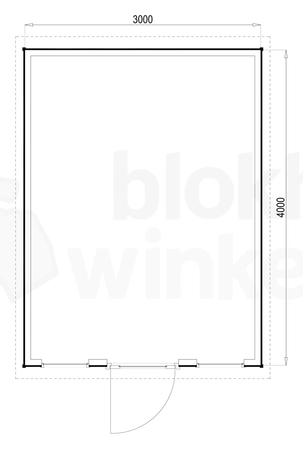 Plattegrond Prescott 300x400