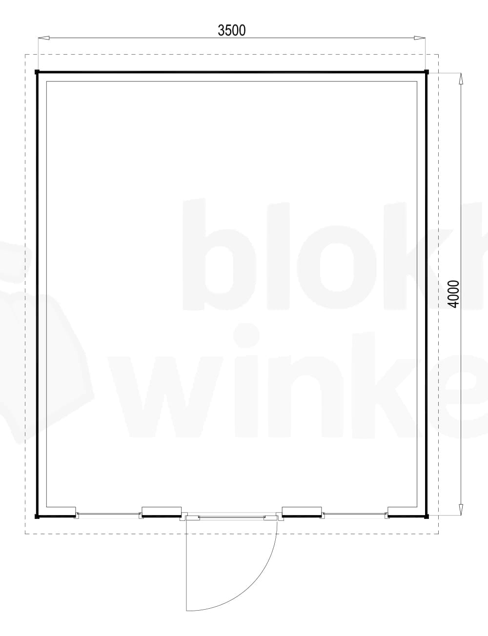 Plattegrond Prescott 350x400