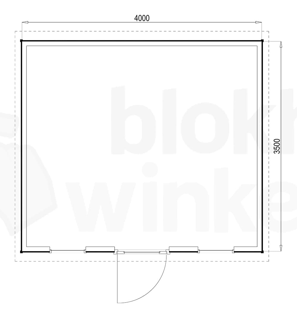 Plattegrond Prescott 400x350