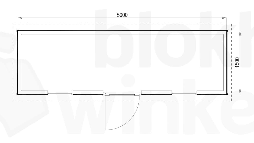 Plattegrond Prescott 500x150