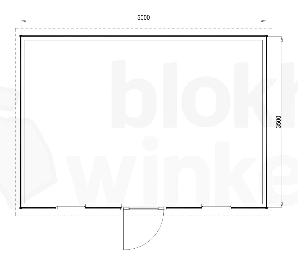 Plattegrond Prescott 500x350