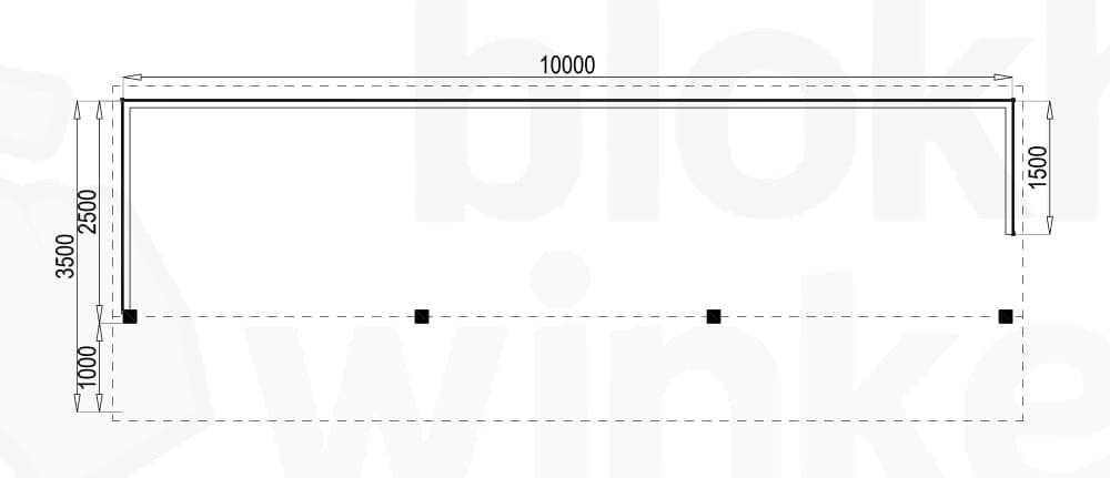 Plattegrond Kapschuur Redmond 1000x350