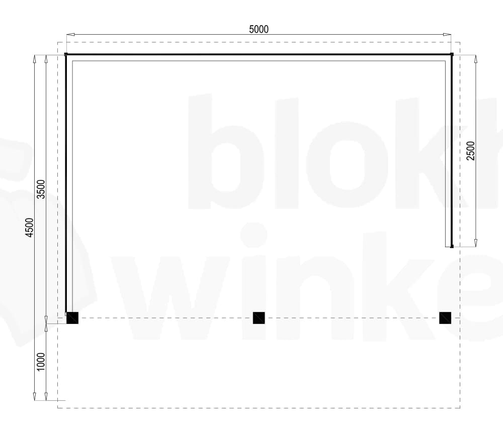 Plattegrond Kapschuur Redmond 500x450