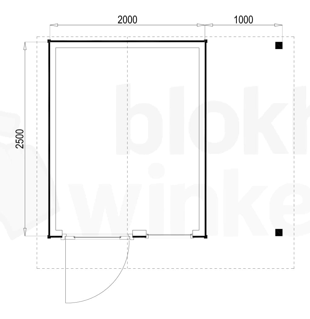 Plattegrond Rockford 200x250