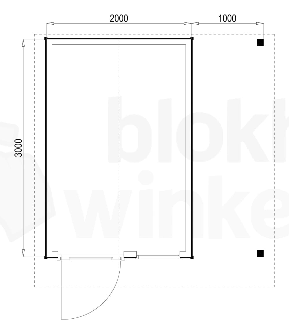 Plattegrond Rockford 200x300
