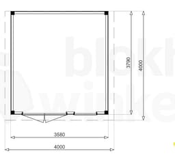 vrijstaand zelfbouw tuinhuis van douglas Outback Douglas Brisbane 400x400 - Outback - OBBR400400 - 400x400