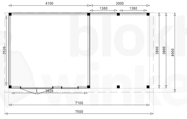 Plattegrond Outback Douglas Brisbane Lounge 450x400