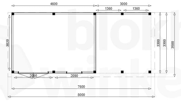 Plattegrond Outback Douglas Brisbane Lounge 500x350