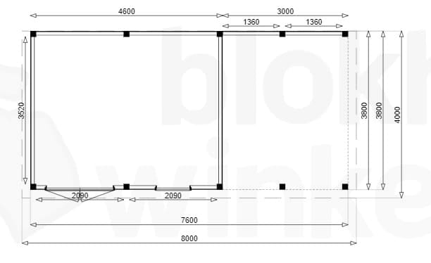 Plattegrond Outback Douglas Brisbane Lounge 500x400