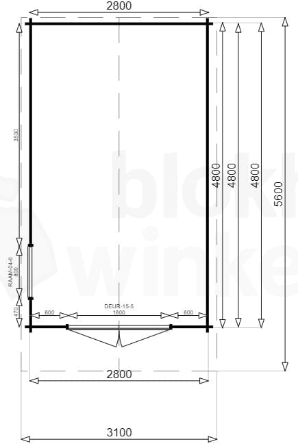 Plattegrond Caines