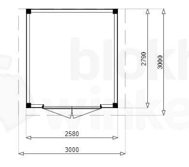 Plattegrond Douglas Tuinhuis Darwin 300x300