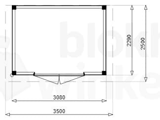 Plattegrond Douglas Tuinhuis Darwin 350x250